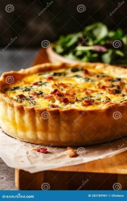  Quiche Lorraine: Ein herzhafter Genuss mit knusprigem Boden und cremiger Füllung!